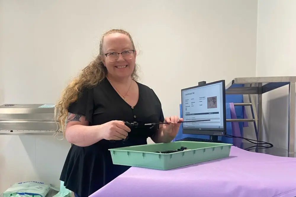 Shannon Dollery, Bass Coast Health’s new Central Sterile Services (CSS) Manager, who will oversee the CSS at Phillip Island Community Hospital.